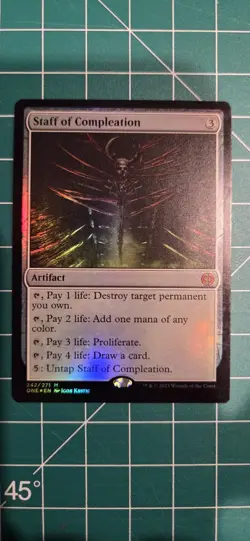 Staff of Compleation Phyrexia: All Will Be One Foil - Image 1