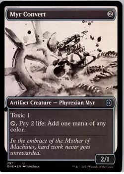 Myr Convert (Showcase) - U - Phyrexia: All Will Be One - 297 - NM - Foil - Image 1