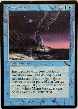 MTG (THE DARK 1994) Mana Vortex NEVER PLAYED ~ Misprint - Image 1