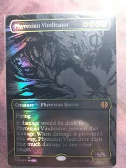 Phyrexian Vindicator (Oil Slick Raised Foil) Phyrexia: All Will Be One Foil - Image 1