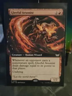 Gleeful Arsonist (Extended Art) Commander: Duskmourn: House of Horror Regular - Image 1