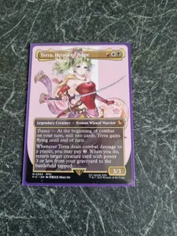 MTG Magic Final Fantasy Terra, Herald of Hope Non-Foil Borderless #204 - Image 1