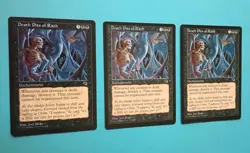 Magic the Gathering MTG Tempest DEATH PITS OF RATH X 3 LP/EX RARE 1997 Nice! - Image 2