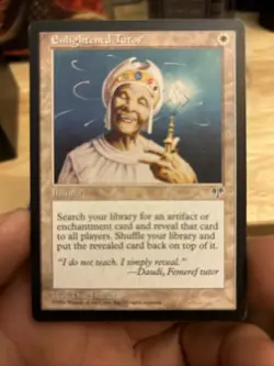 MTG Magic the Gathering English Enlightened Tutor 1996 Mirage LP - Image 1