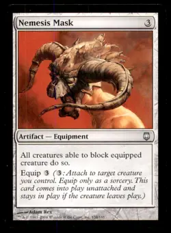 MTG Nemesis Mask LP Light Play Darksteel Magic the Gathering - Image 1