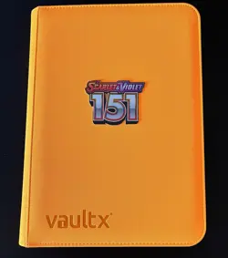 Pokemon SV: 151 Master Base Set w/ Promos & Vault X Neon Orange Binder NM/MINT - Image 1