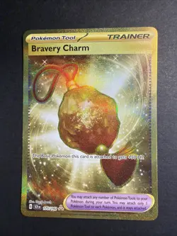 Pokemon - Bravery Charm - 175/142 - Stellar Crown - Holo - Hyper Rare NM - Image 1