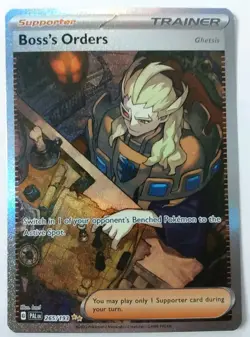 Boss's Orders 265/193 Paldea Evolved Special Illustration Rare Trainer Pokemon - Image 1