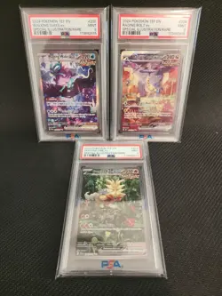 Pokemon Sequential Set Of PSA 9 Raging Bolt Ex Walking Wake Ex Gouging Fire Ex - Image 1