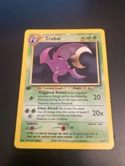 Pokemon Crobat 4/64 Neo Revelation, 1st Edition! (Non Holo) NM/NM- - Image 1