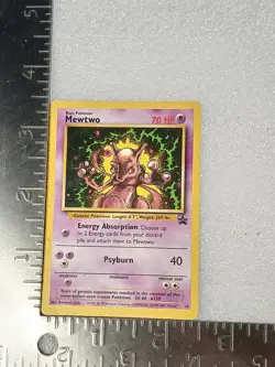 Pokemon Mewtwo 14/102 - Base Set Rare Non-Holo - WOTC 1999 -MP/LP - Image 5