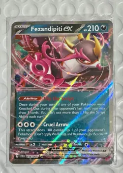 Fezandipiti EX 038/064 SV Shrouded Fable Holo Double Rare Pokemon TCG - Image 1