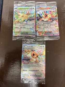 Pokemon SEALED Lot of 3 Prismatic Evolutions Surprise Box Flareon Leafeon Eevee - Image 1