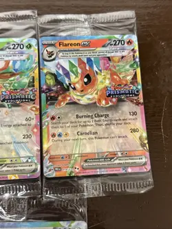 Pokemon SEALED Lot of 3 Prismatic Evolutions Surprise Box Flareon Leafeon Eevee - Image 3