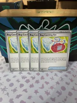 Bug Catching Set 143/167 NM (x4) -Twilight Masquerade Pokemon Trainer Playset - Image 1