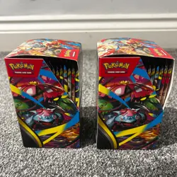 ⭐2x Pokemon TCG Mega Evolution Half Booster Box Outer box UnSealed (36 packs)🚚 - Image 1