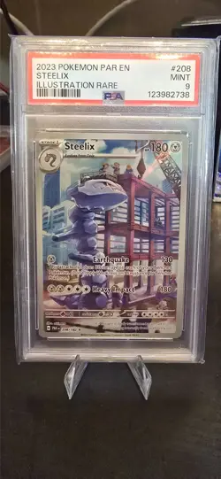 2025 Pokemon Paradox Rift Steelix Illustration Rare 208/182 IR - PSA 9 Mint - Image 1