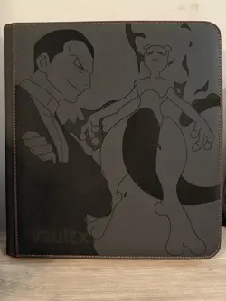 Pokemon Destined Rivals Master Set Binder 12 Pocket Laser Engraved Vault X Sv10 - Image 1