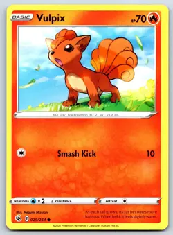 Vulpix - Fusion Strike 029/264 Pokemon Card NM - Image 1