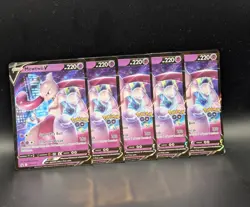 (Set Of 5) Mewtwo V SWSH223 SWSH: Sword & Shield Promo Cards Holo Pokemon Go - Image 1