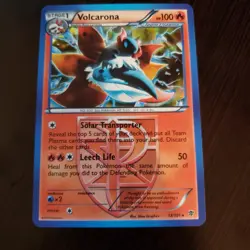 Volcarona Plasma Freeze Black White Theme Deck Exclusive Rare Pokemon Card *** - Image 1