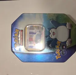 Pokemon TCG: Pokemon GO "Snorlax" Collectible Tin | Promo Cards & Booster Packs - Image 1
