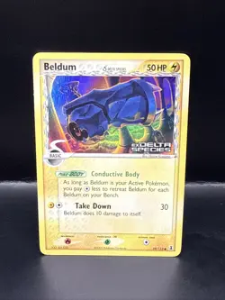 Pokemon - Beldum Stamped Holo - 59/113 - EX Delta Species - Reverse Card - Image 2