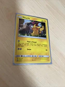 Pikachu 2019 Sun & Moon HD Swirl Black Star Promo Cosmos Pokemon Card SM234 - Image 1