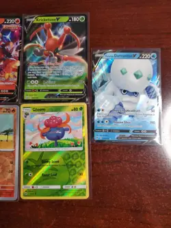 Pokemon 5 Card Lot Holos EX, V And Rare Cards , Great Value Set Building Lot4 - Image 3