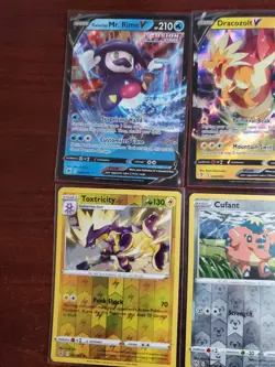 Pokemon 5 Card Lot Holos EX, V And Rare Cards , Great Value Set Building Lot2 - Image 2
