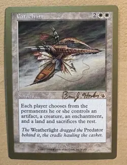 CATACLYSM 1998 Magic The Gathering World Championship Card Brian Hacker, NM-MT - Image 1