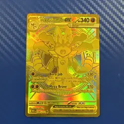 Mega Lucario EX 188/132 Mega Evolution Hyper Rare Gold Card Pokemon TCG - Image 1