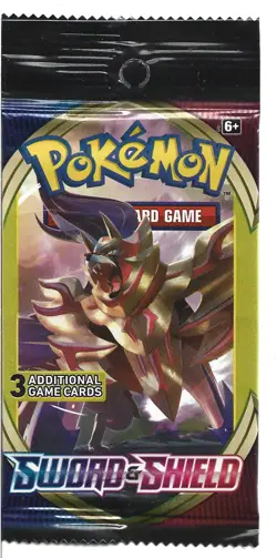 Lot of (4) 2020 Sword and Shield Base 3 Card Booster Packs New Sealed Unweighed - Image 1