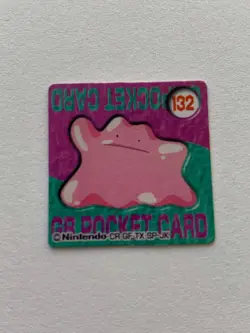 Ditto 132 Pokemon GB Pocket Card Mini (1 inch) Japanese Good Condition - Image 1