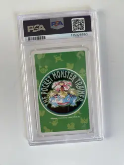 1996 Pokemon Green Version Playing Cards Mewtwo Ace of Spades PSA 8 - Image 3