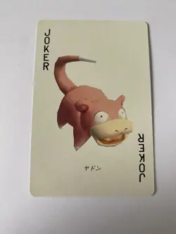 Pokemon Stadium Yellow Slowpoke Joker 3D Playing Cards NM - Image 1