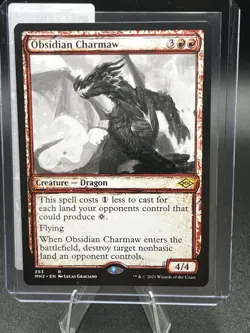 MTG Magic the Gathering Obsidian Charmaw (Showcase) Modern Horizons 2 Pack Fresh - Image 1