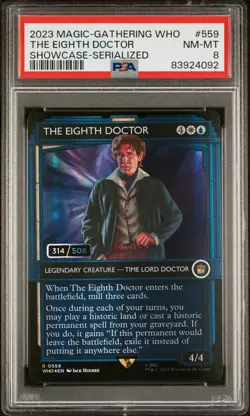 2023 MTG DOCTOR WHO SHOWCASE SERIALIZED #559 THE EIGHTH DOCTOR 314/508 PSA 8 - Image 1