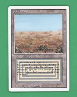 Magic The Gathering MTG Scrubland (Revised) (C) - Image 1