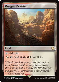 Rugged Prairie - 417 - Commander: FINAL FANTASY- Near Mint - MTG - Image 1