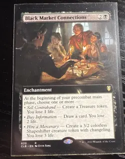 Black Market Connections (Extended Art) #620 (NM) Baldur's Gate CLB Magic MTG - Image 1