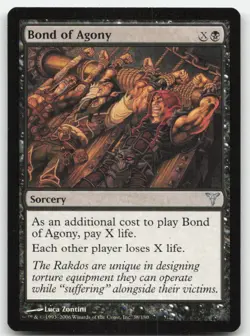 MTG Dissension #38 Bond of Agony LP - Image 1