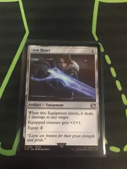 MTG Magic The Gathering Lion Heart FIN Artifact Equipment Final Fantasy - Image 1