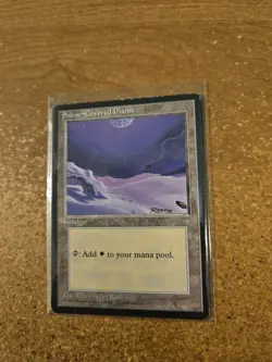 MAGIC THE GATHERING ICE AGE SNOW-COVERED PLAINS HEAVILY PLAYED - Image 1