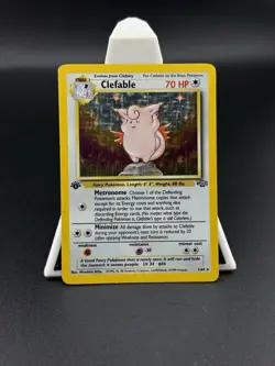 Clefable 1/64 1st Edition Holo Rare Pokemon TCG Jungle - Image 1