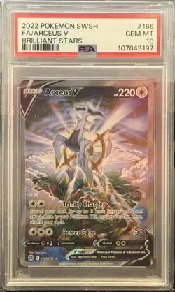 2022 Pokemon Arceus V 166/172 Brilliant Stars Alternate Alt Art PSA 10 GEM MINT - Image 1