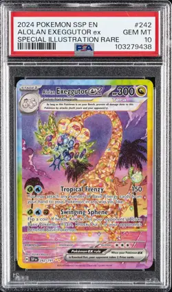 2024 POKEMON SSP EN-SURGING SPARKS #242 ALOLAN EXEGGUTOR EX PSA 10 - Image 1