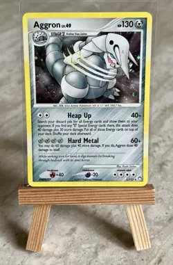 Pokemon TCG Aggron 1/123 Mysterious Treasures Holo (English) - NM(-)/LP(+) - Image 1