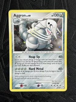 Pokemon TCG Aggron 1/123 Mysterious Treasures Holo (English) - NM(-)/LP(+) - Image 3
