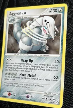 Pokemon TCG Aggron 1/123 Mysterious Treasures Holo (English) - NM(-)/LP(+) - Image 5